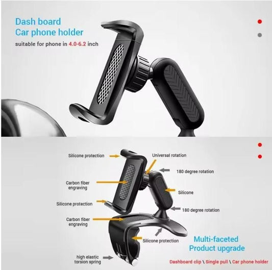 Phone Holder with 360° Free Rotation